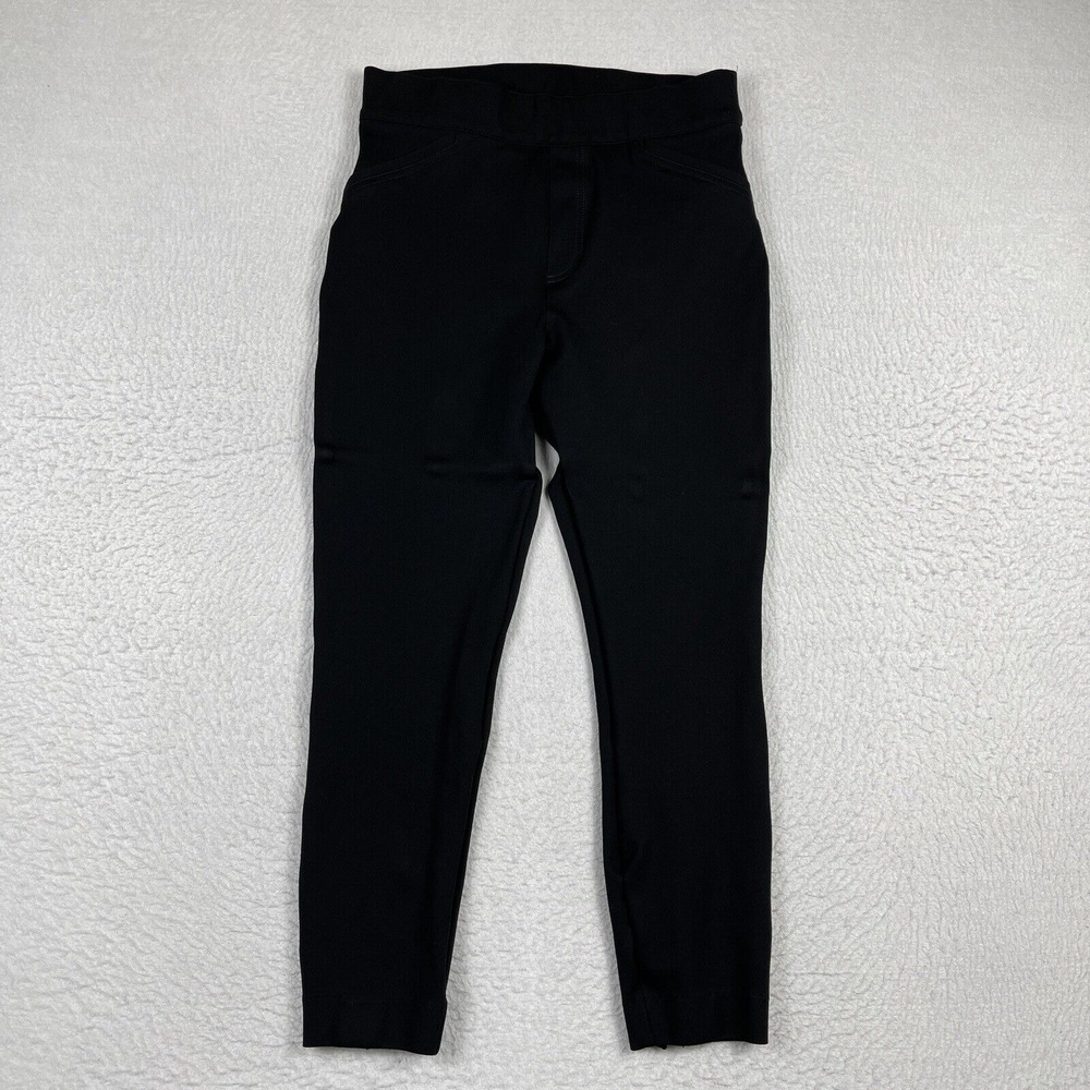 Spanx Pants Womens Medium Black The Perfect Pant Ankle Backseam Skinny 20251R